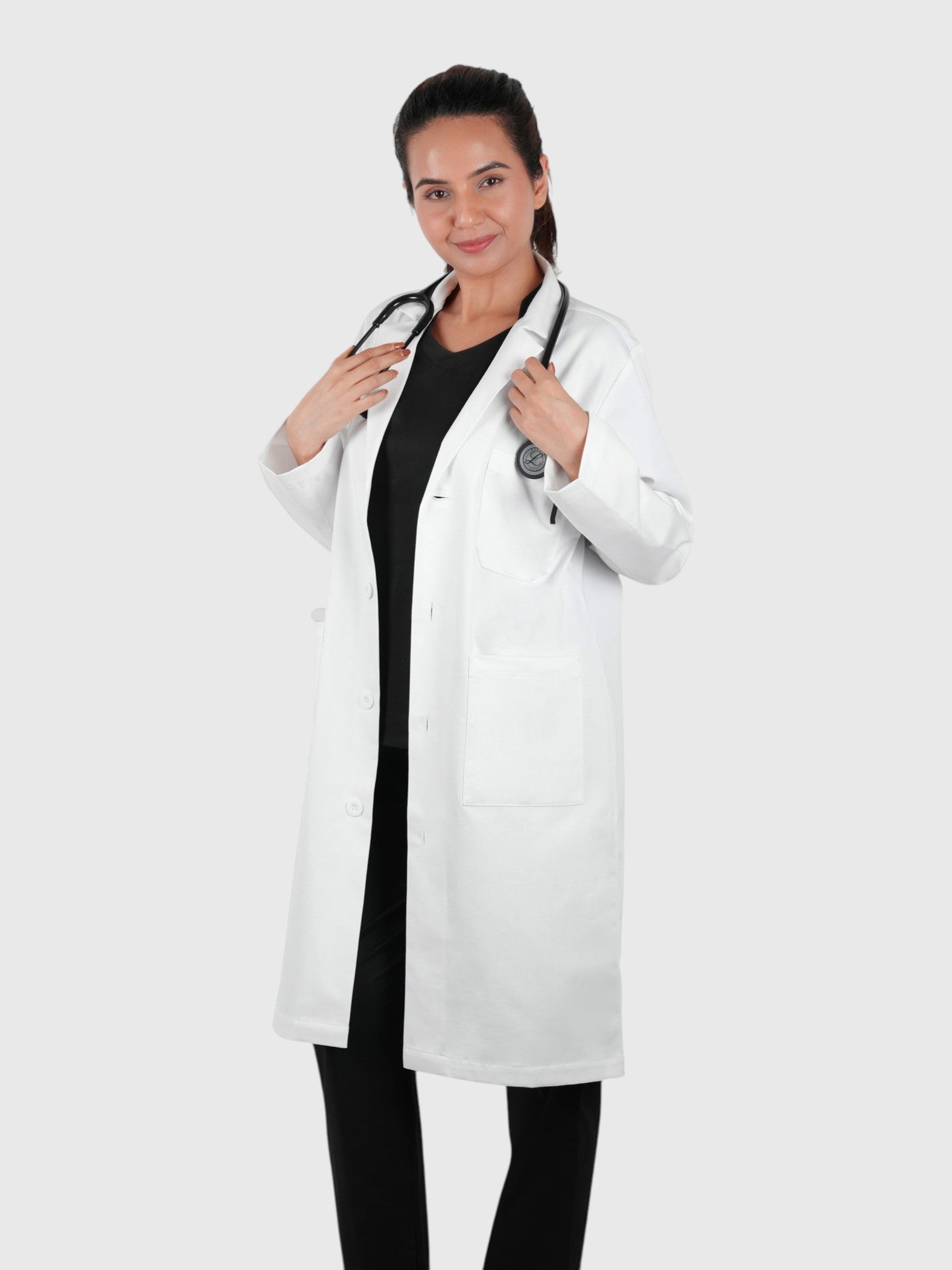 Woman's Long Labcoat with Long Sleeve