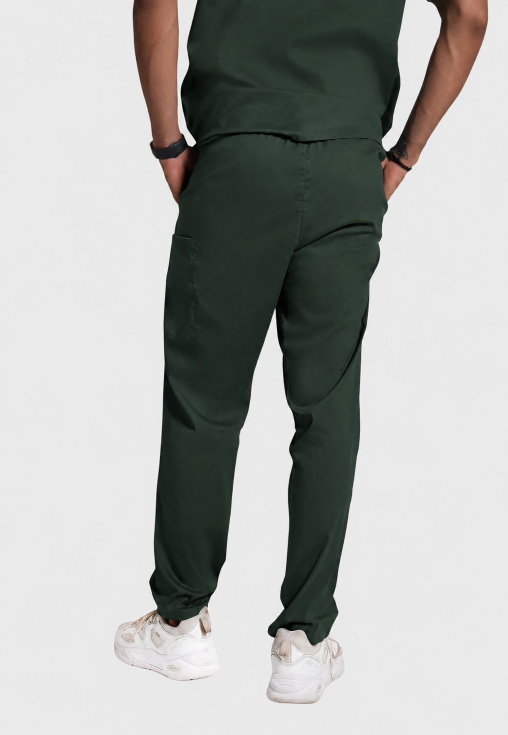 Scrub Pant - Men's Cotton 4 Pockets#color_Forest Green
