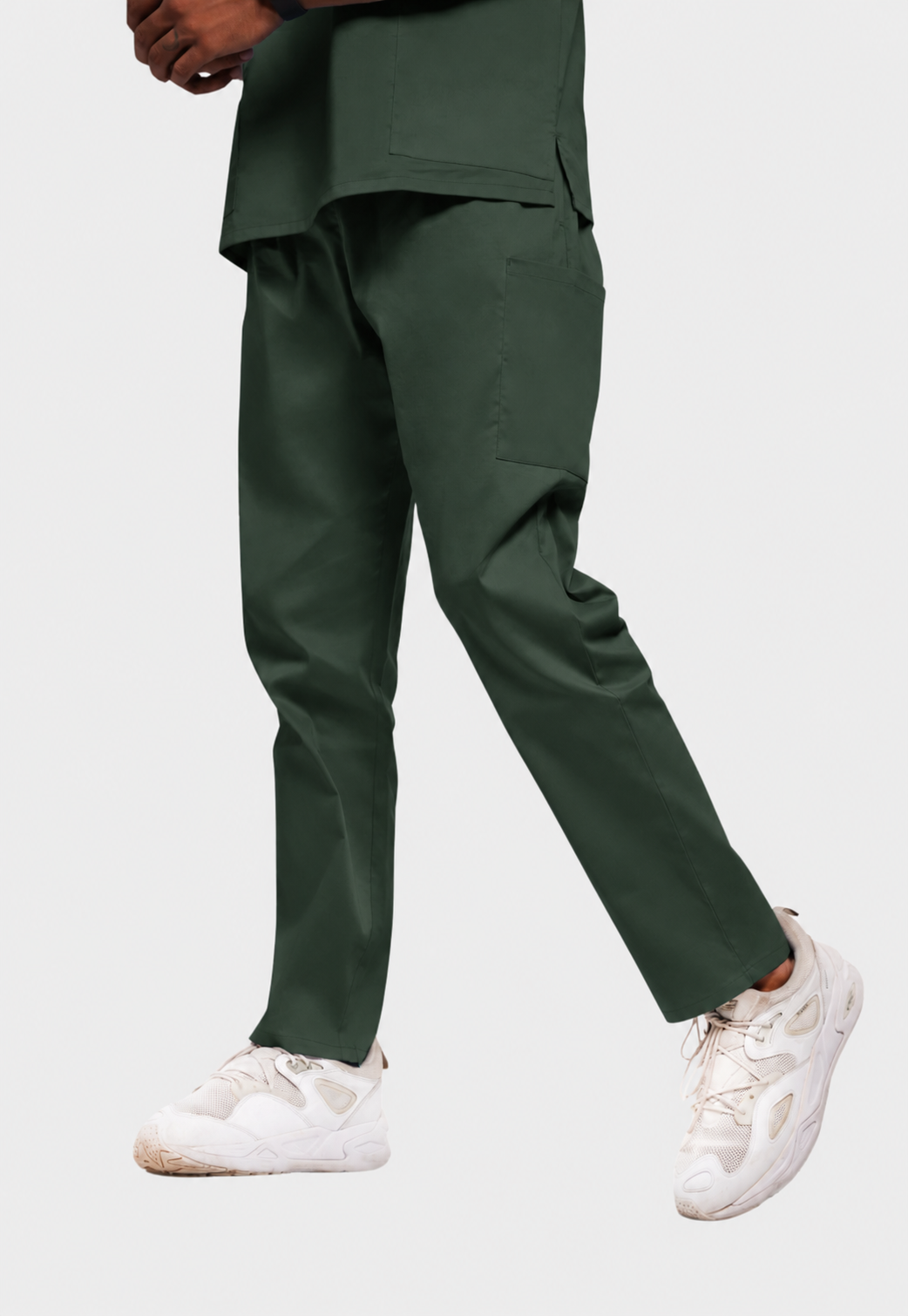 Scrub Pant - Men's Cotton 4 Pockets#color_Forest Green