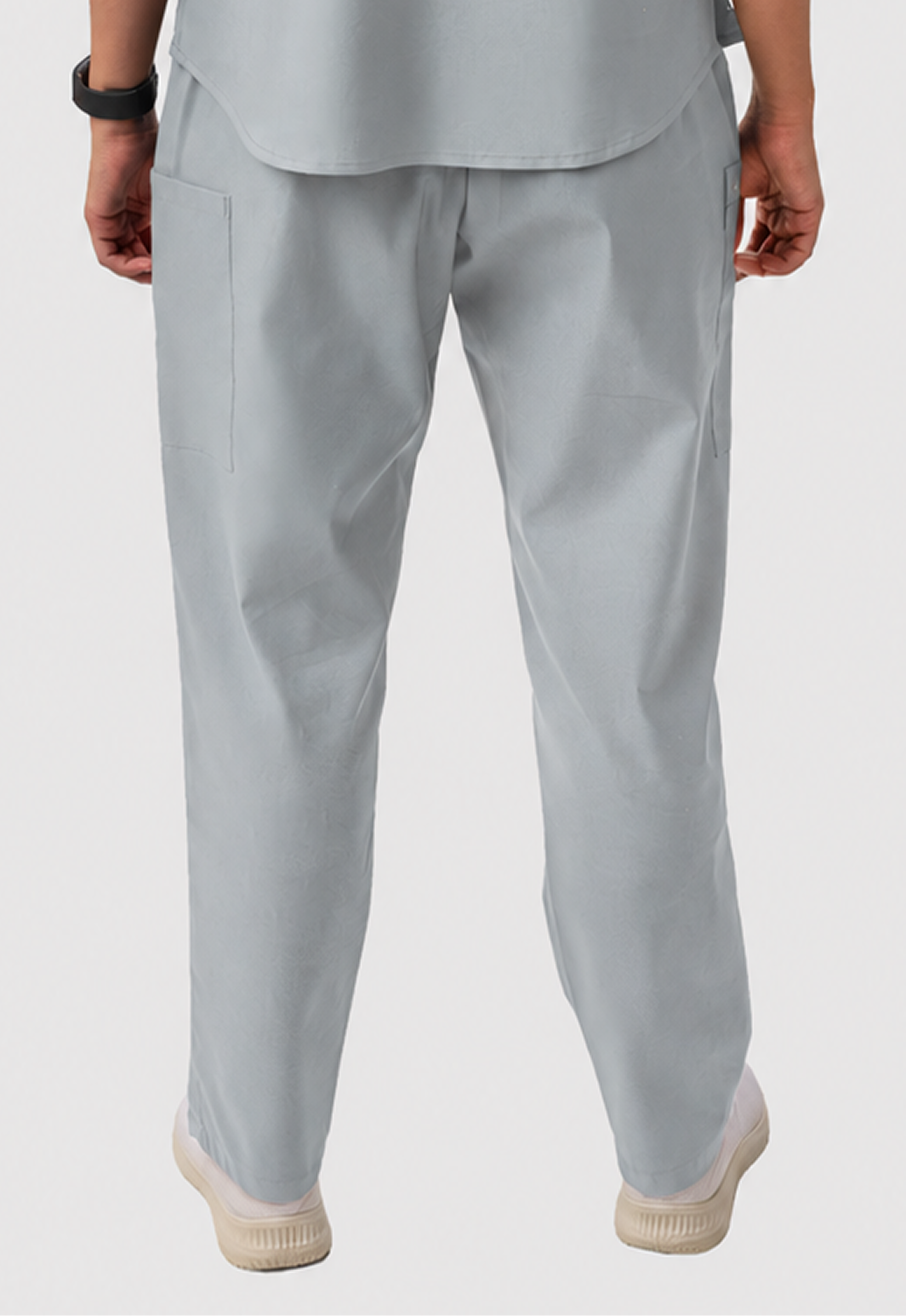 Straight 4 Pockets Women's Cotton Scrub Pant#Color_Slate Grey