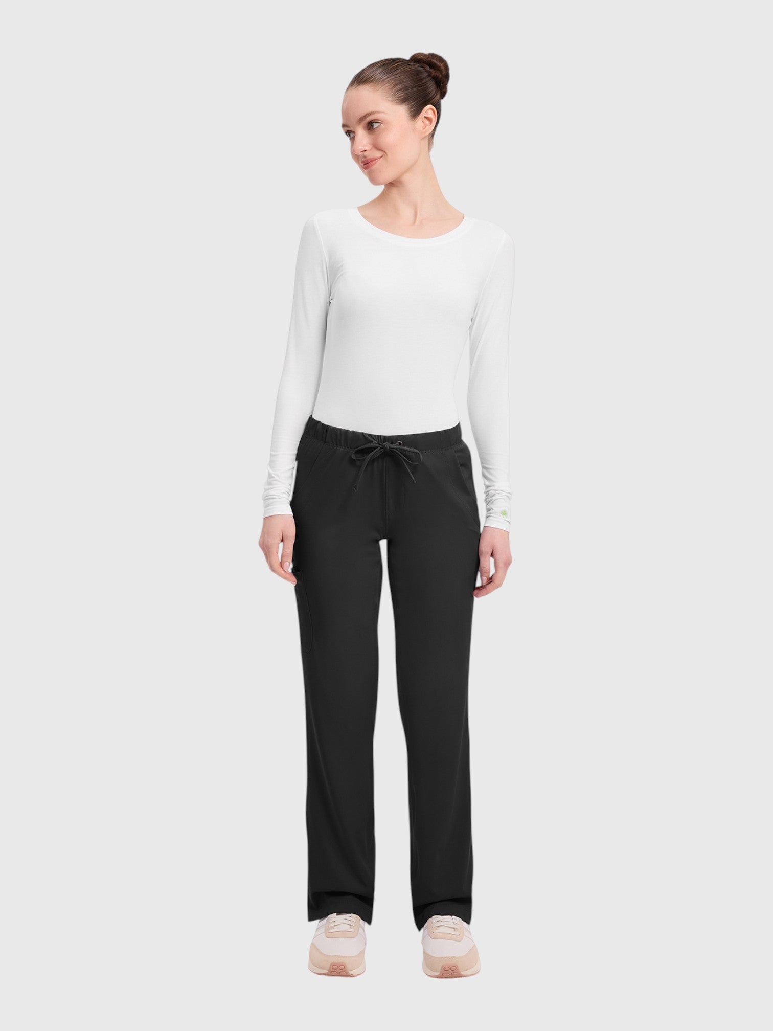 Cargo 6 Pocket Women’s Scrub Pant#Color_Black