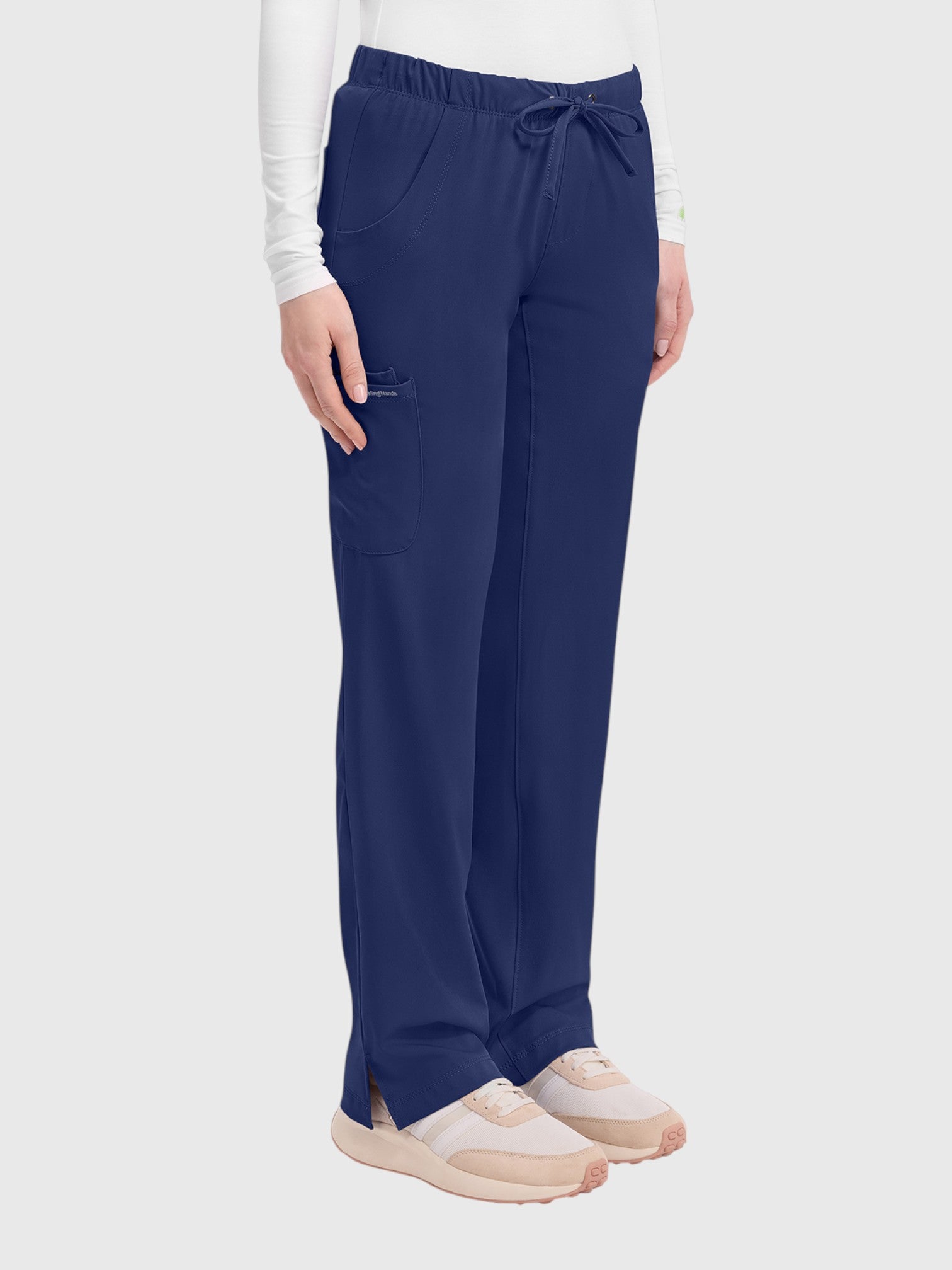 Cargo 6 Pocket Women’s Scrub Pant#Color_Navy