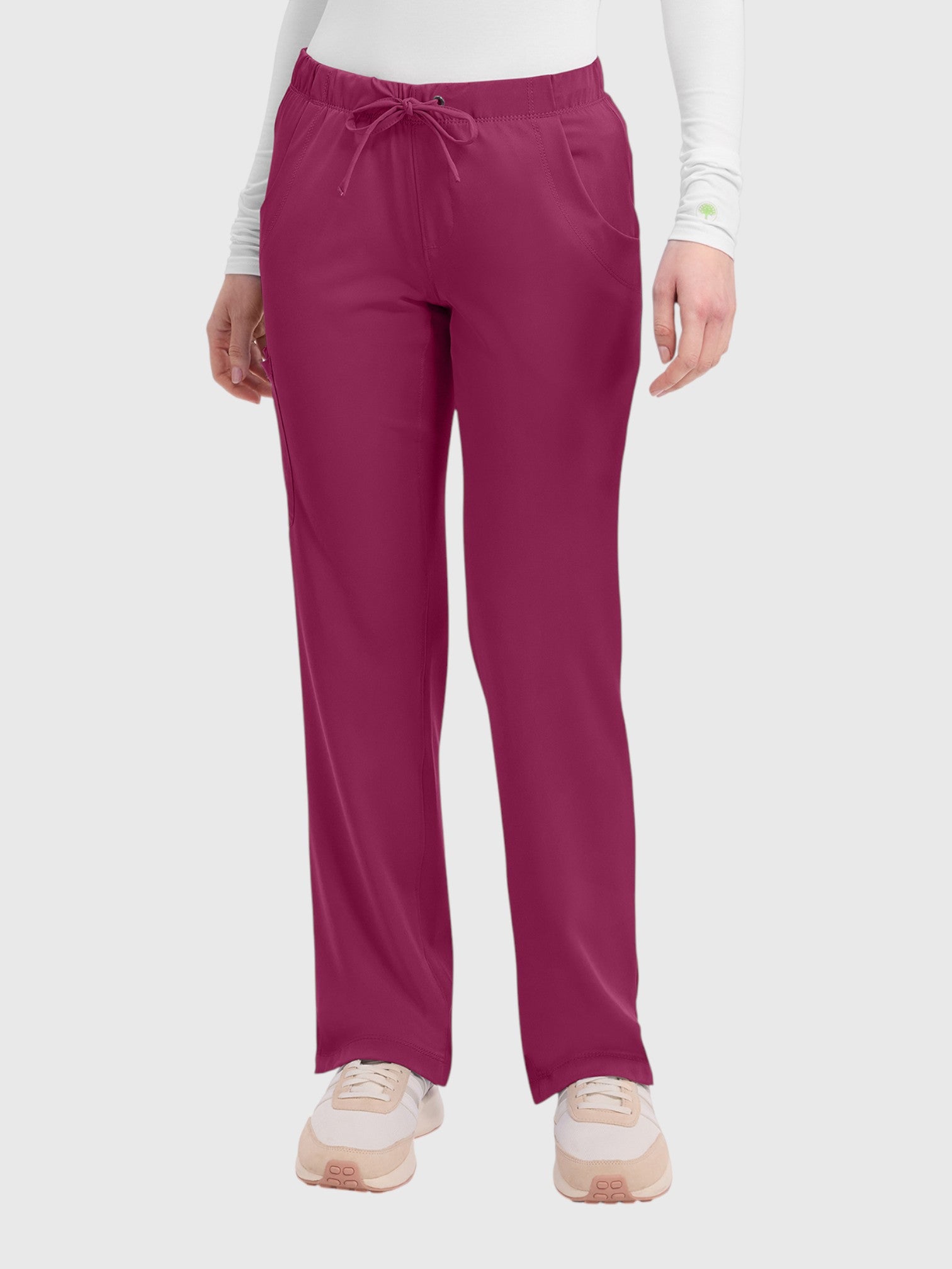 Cargo 6 Pocket Women’s Scrub Pant#Color_Wine