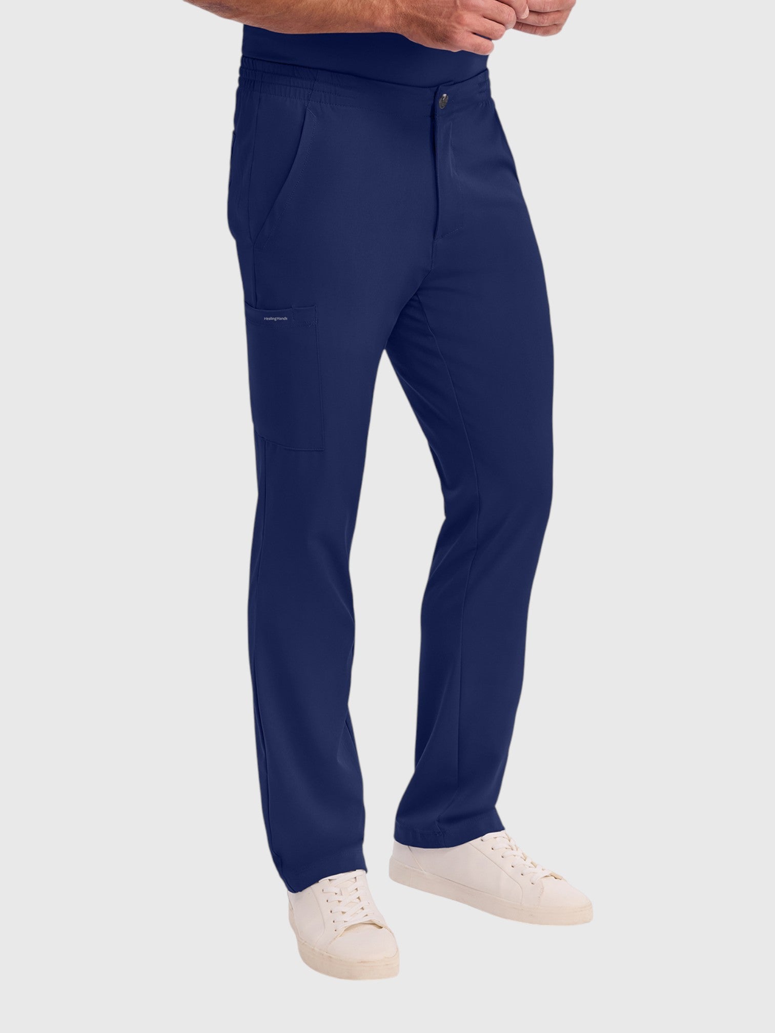 Cargo 6 Pocket Men’s Scrub Pant#Color_Navy Blue