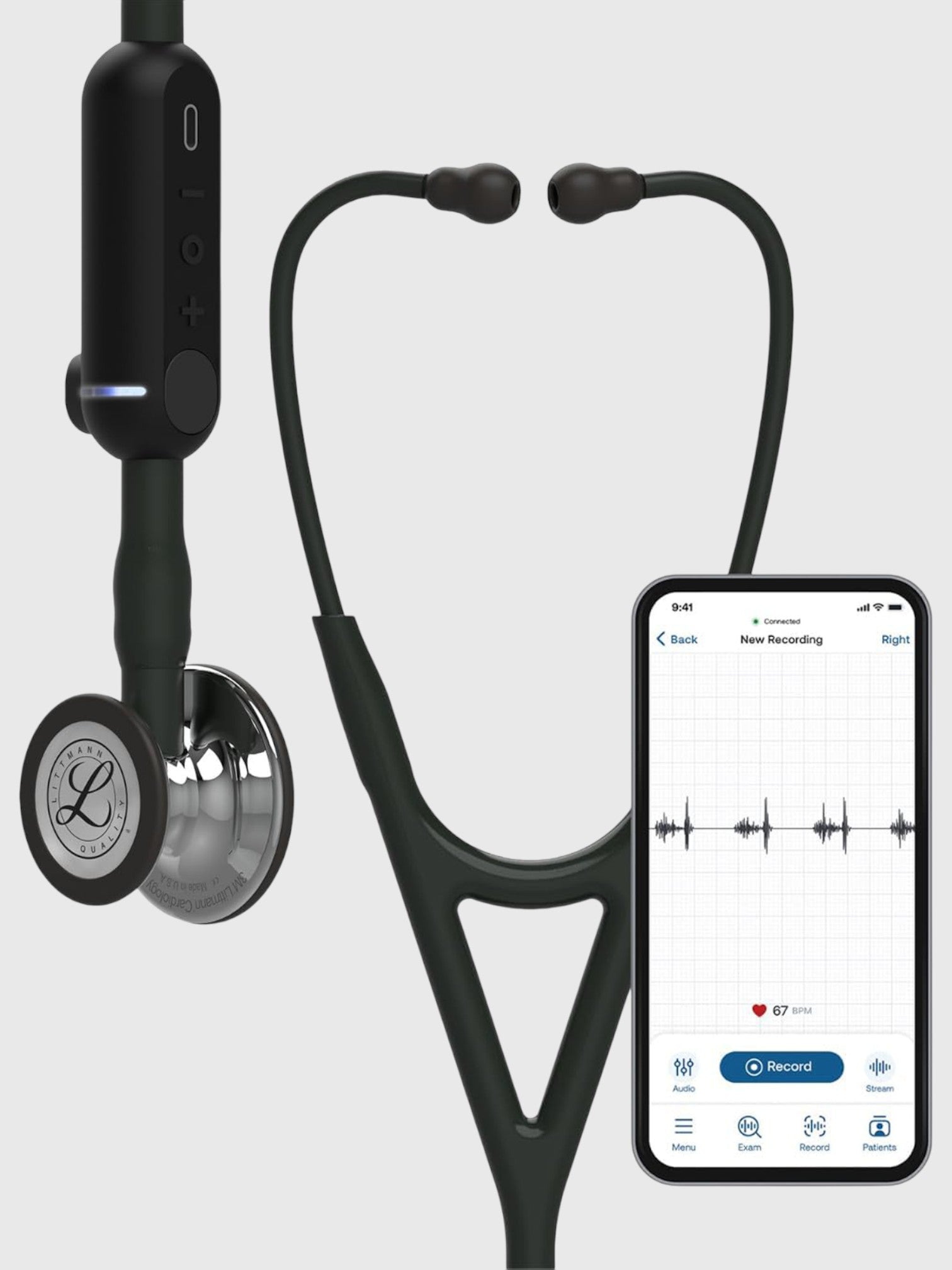 Core Digital 8890 with Mirror Chestpiece,  Black Tube and Stem