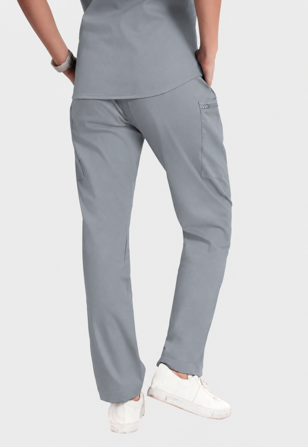 Scrub Pant - Women's Cotton 4 Pockets#color_Slate Grey