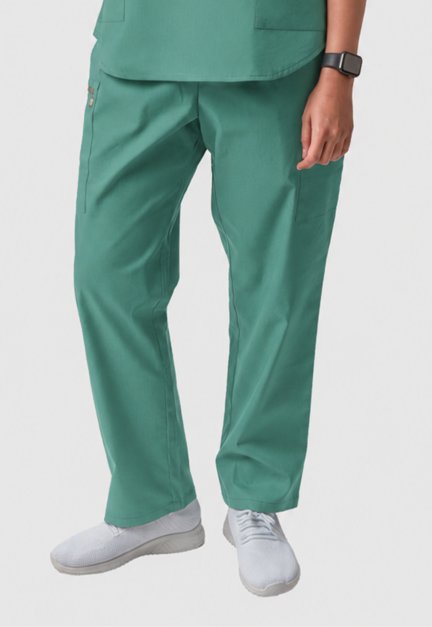 Straight 4 Pockets Women's Cotton Scrub Pant#Color_Ocean Teal
