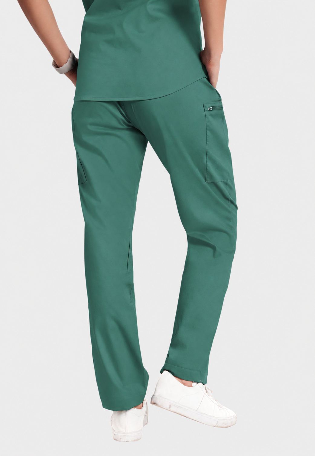 Scrub Pant - Women's Cotton 4 Pockets#color_Ocean Teal