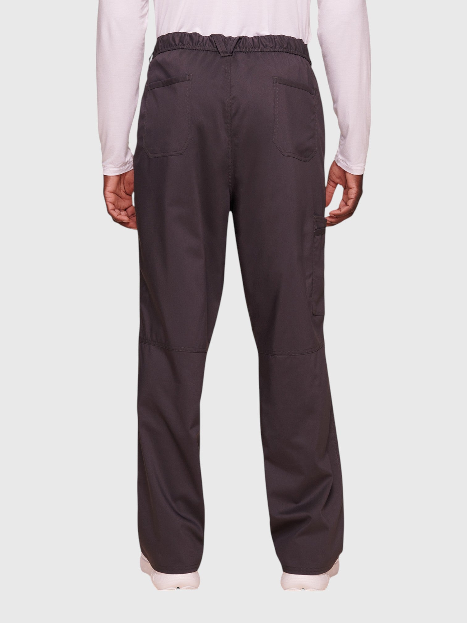 Mid Rise Tapered Leg 7 Pockets Men’s Scrub Pant#Color_Pewter